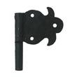 110.50L-GM - Fleur de Lis Flag Cabinet Hinge - Left Mount w/ 1/2 Mortise Post - 2 1/8" Flag x 2 1/2" Post