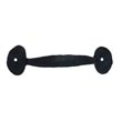 306.05 - Wrought Iron Bean End Cabinet/Drawer Pull - 5" Long - 4" Centers