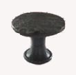 403.BG - Flat Arch Profile Turned & Forged Iron Knob