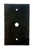 901PHCA - Forged Iron Phone or Cable Cover Plate  with Center Hole