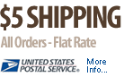 $5 Flat Rate Shipping with USPS
